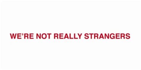 we are not really strangers discount